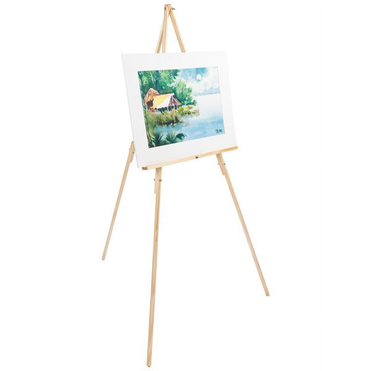 Creative Mark Thrifty Wood Tripod Display Easel Stand for Painting